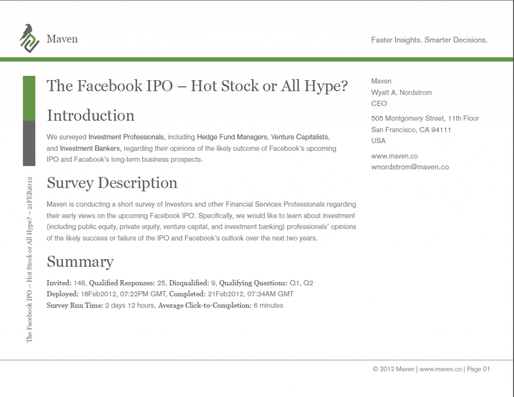 Facebook Investor Page 1