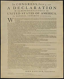 declaration Happy 4th of July!