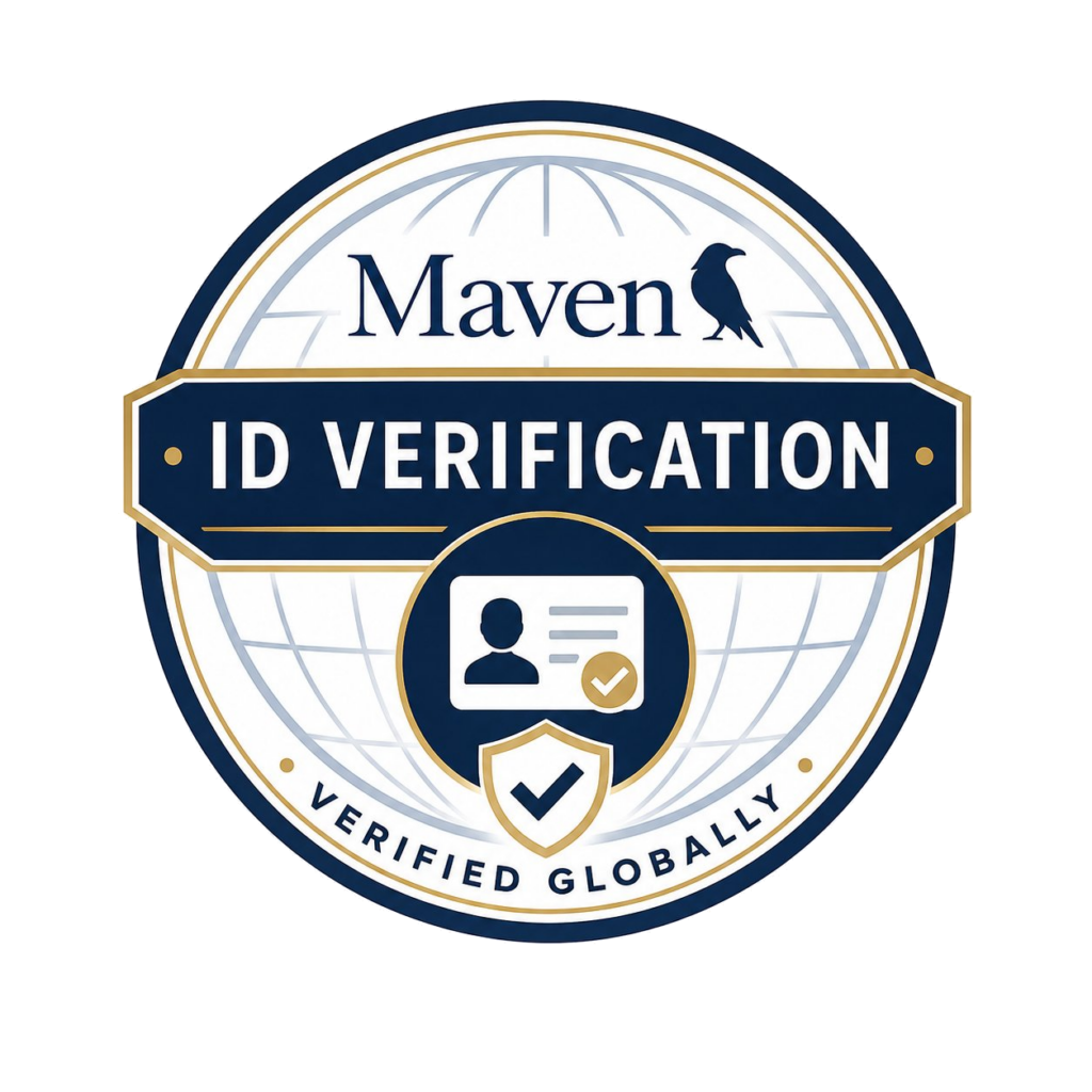 Maven ID Verification transparent Startups and Incubators Landing Page